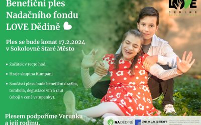 Zveme vás na Benefiční ples Nadačního fondu LOVE Dědině